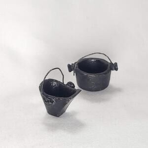 Lot of Miniature Cast Iron Cookware Made in Taiwan